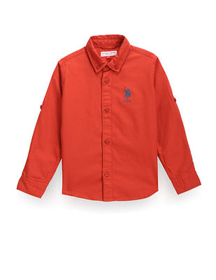 U S Polo Assn Kids Boys Solid Shirt