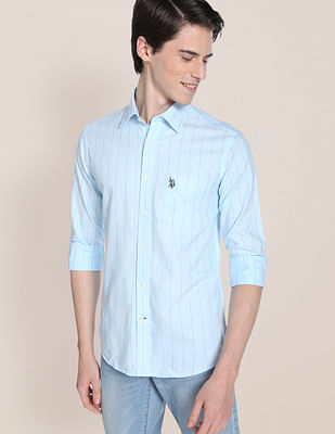 U S Polo Assn Iconic Oxford Stripe Shirt