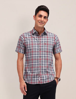 U S Polo Assn Tailored Fit Tartan Checked Shirt