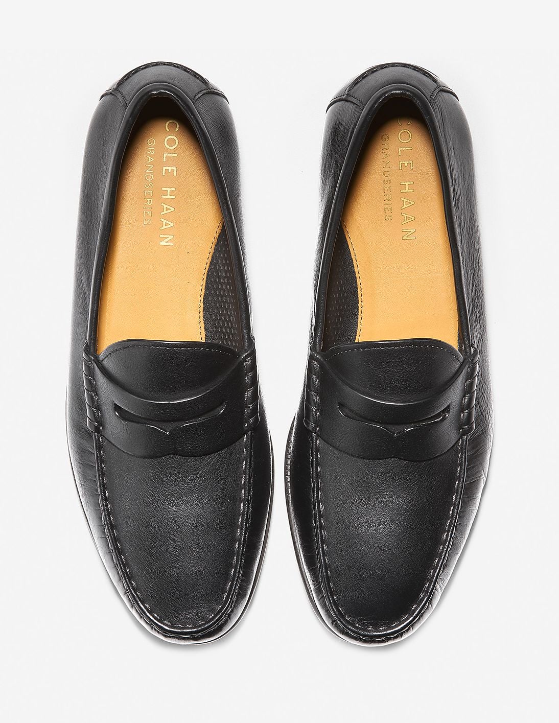 Buy Cole Haan Men Black Leather Penny Loafers - NNNOW.com display picture 1