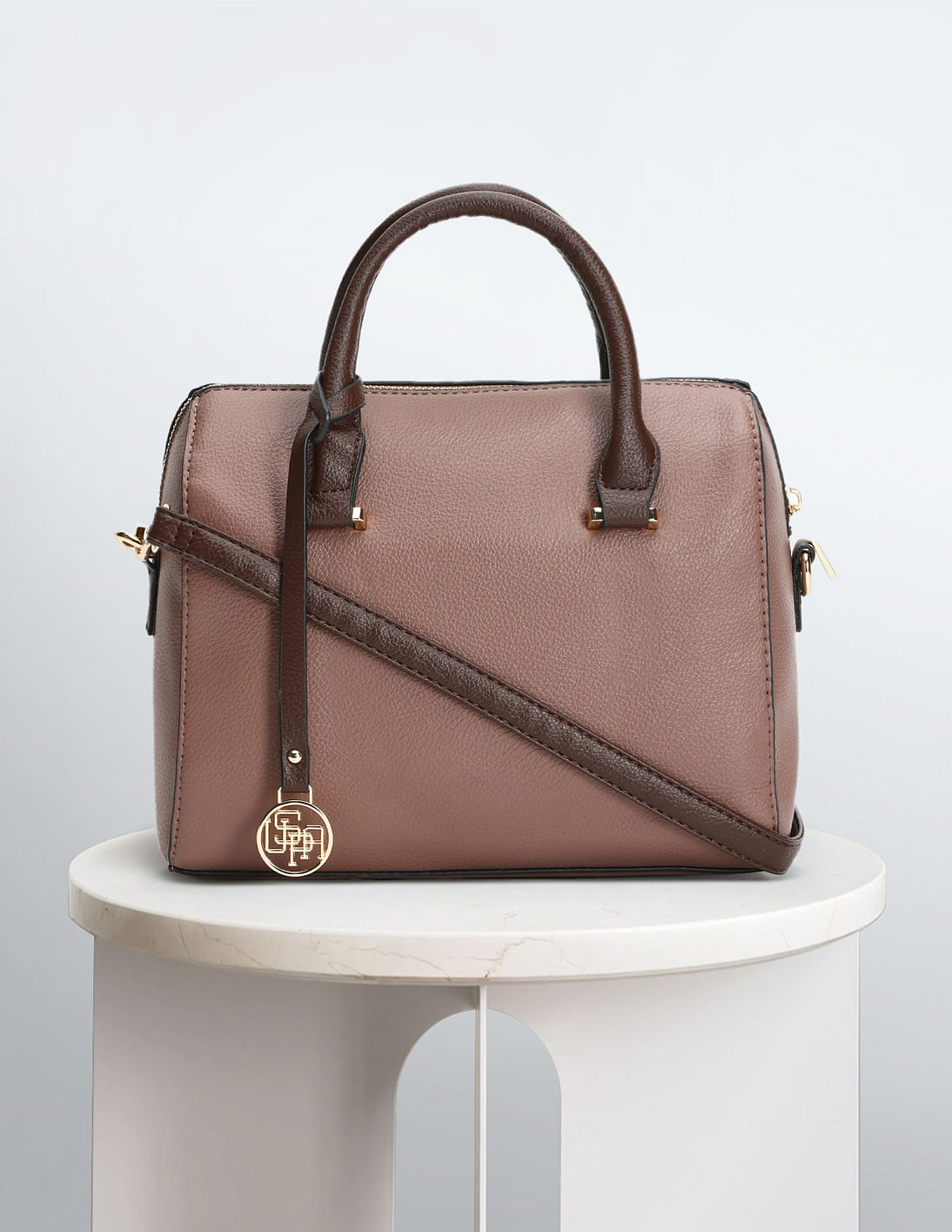 Buy U.S. Polo Assn. Women Detachable Strap Bowler Handbag