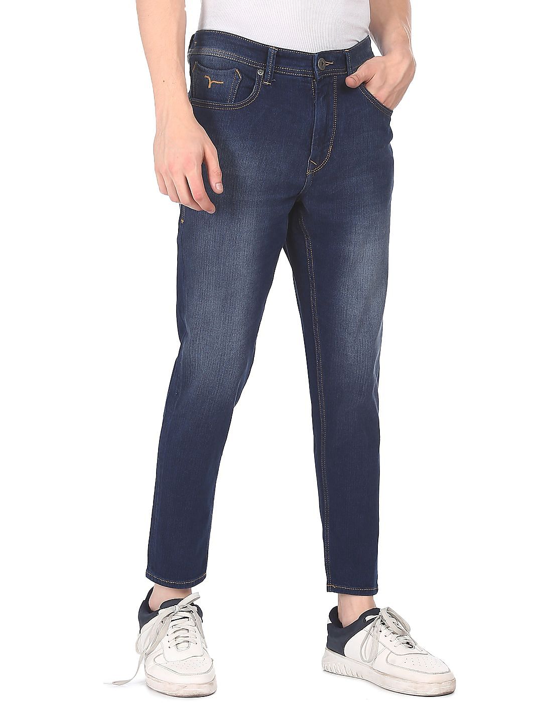 Buy Flying Machine Mankle Slim Fit Mid Rise Jeans - NNNOW.com