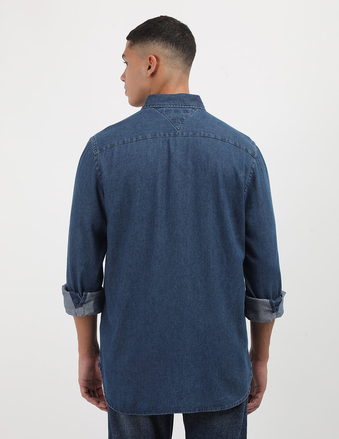 Buy Tommy Hilfiger Twill Light Denim Shirt - NNNOW.com