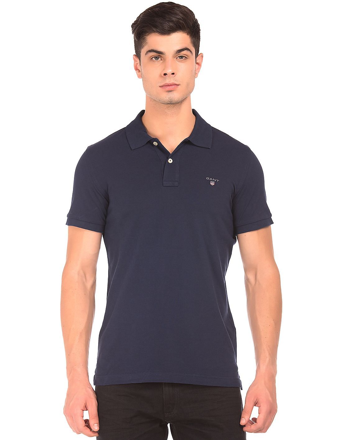 Buy Gant Men Regular Fit Pique Polo Shirt - NNNOW.com