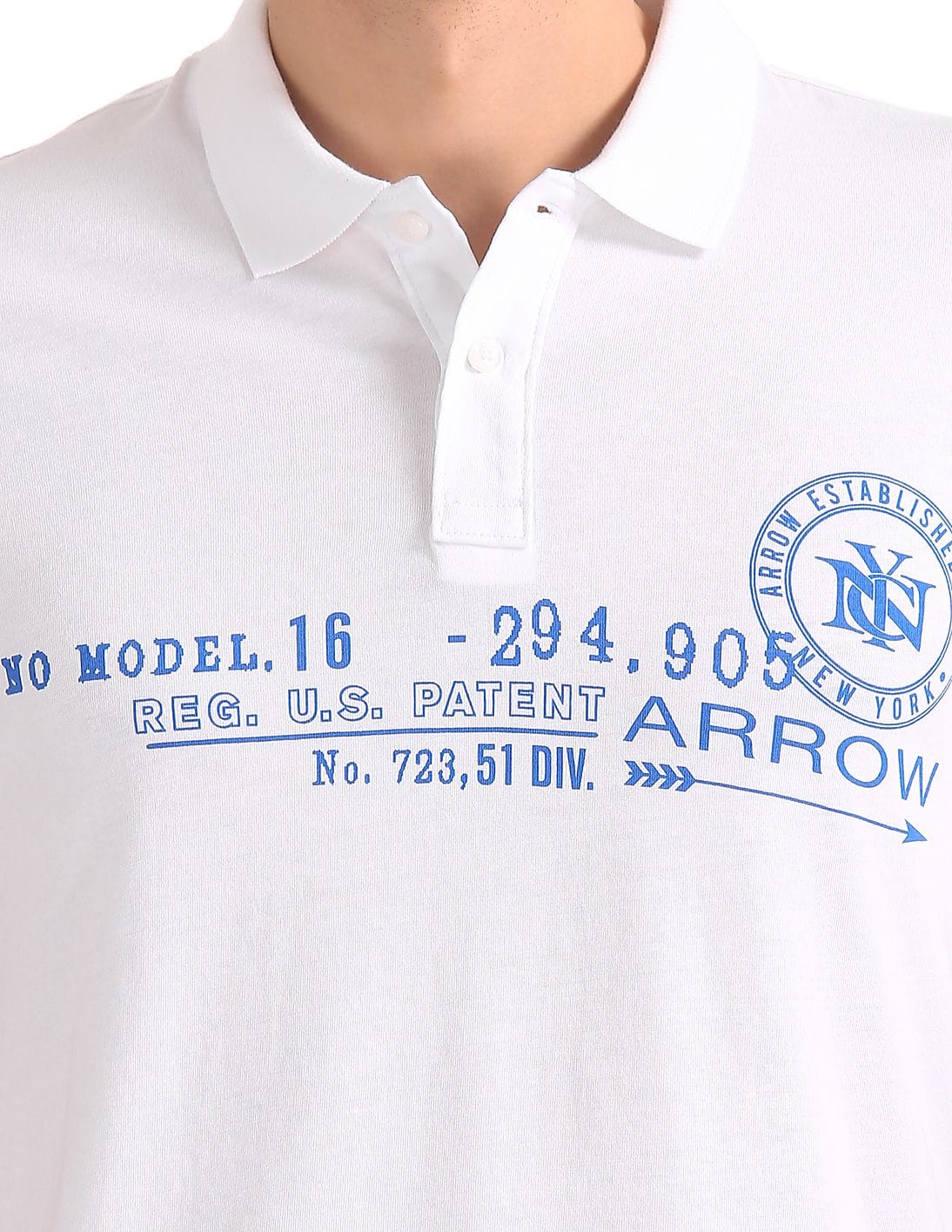 Buy Arrow Sports Regular Fit Printed Polo Shirt - NNNOW.com