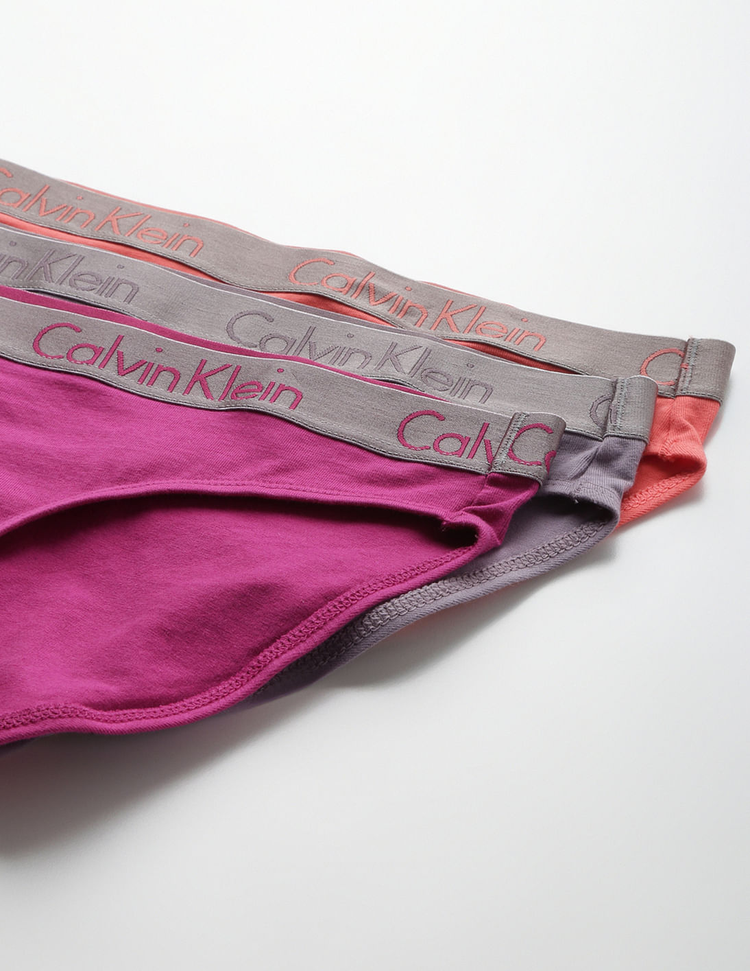 Buy Calvin Klein Underwear Mid Rise Solid Bikini Panties - Pack Of 3 -  NNNOW.com