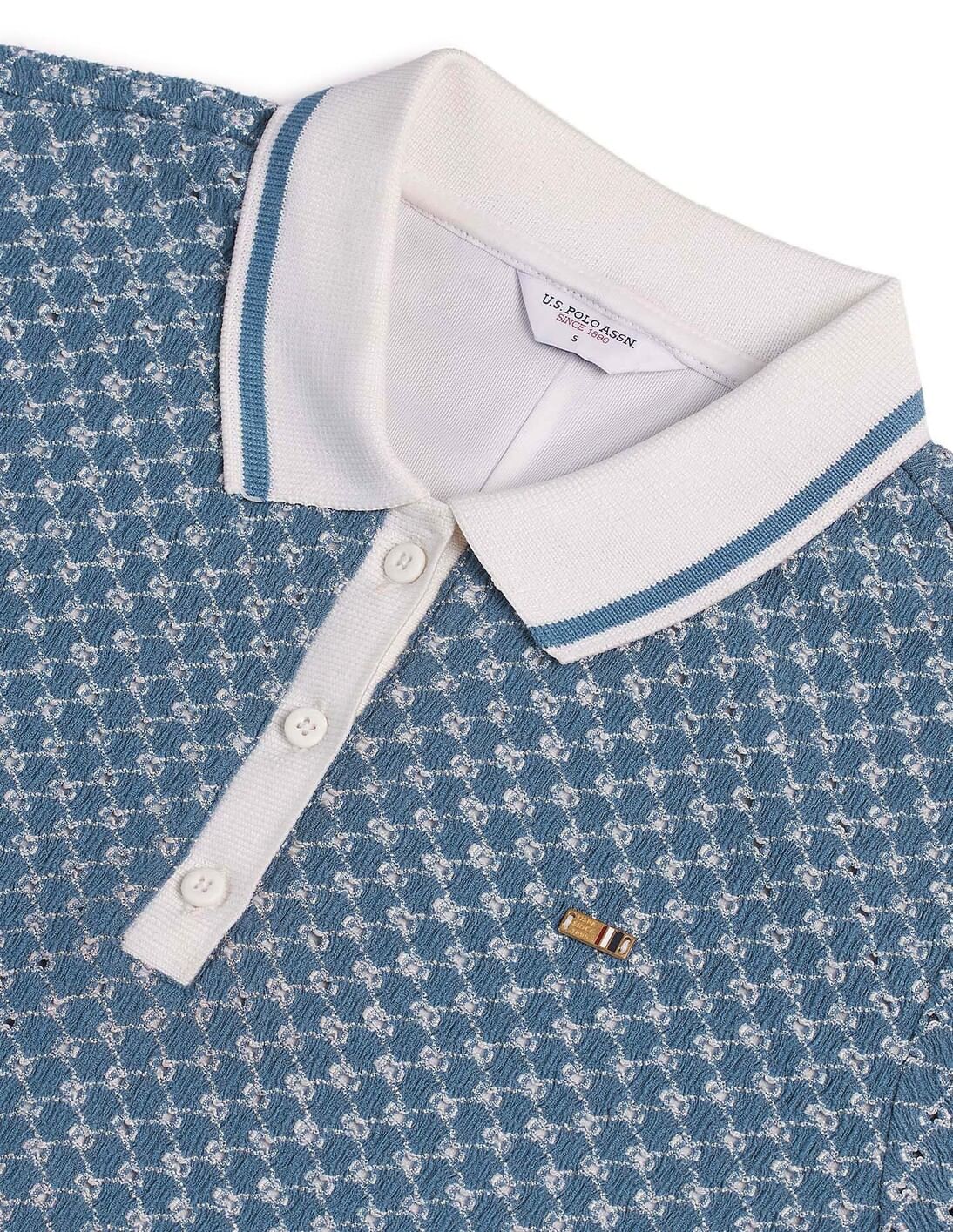 【SUNNEI】Medium Polo Dress/追跡+関税+全国送料込み Buy U.S. Polo Assn. Women Knitted Schiffli Polo Dress