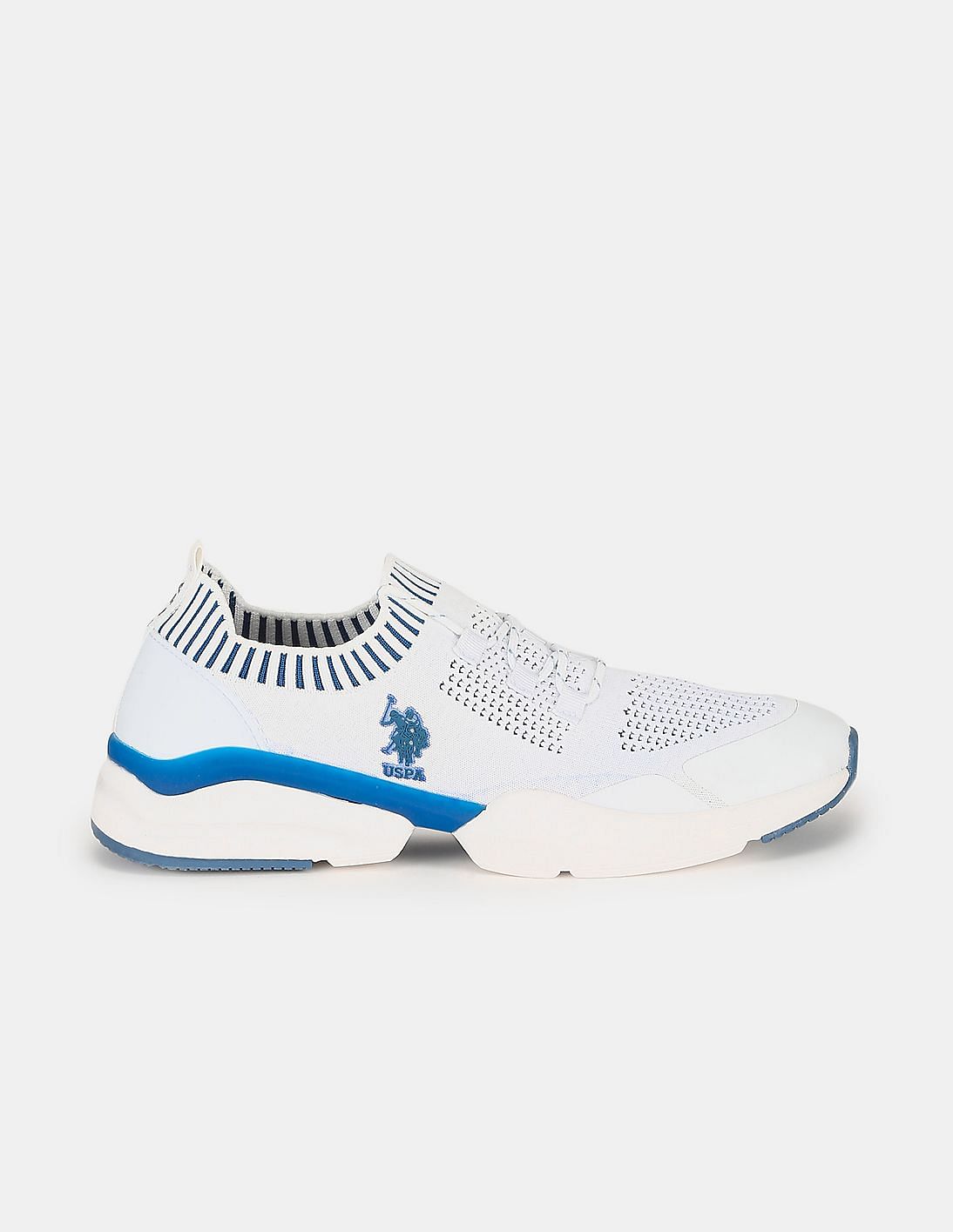 【アツシ】AKM S/S LINE POLO White KAMO Buy U.S. Polo Assn. Men Cayman White Uspa Sport Sneakers
