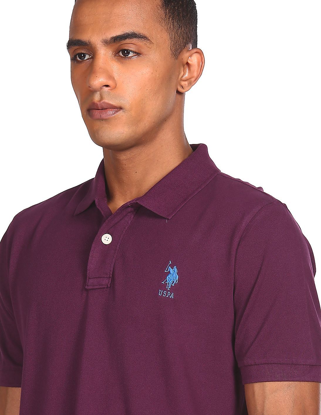 us polo purple t shirt