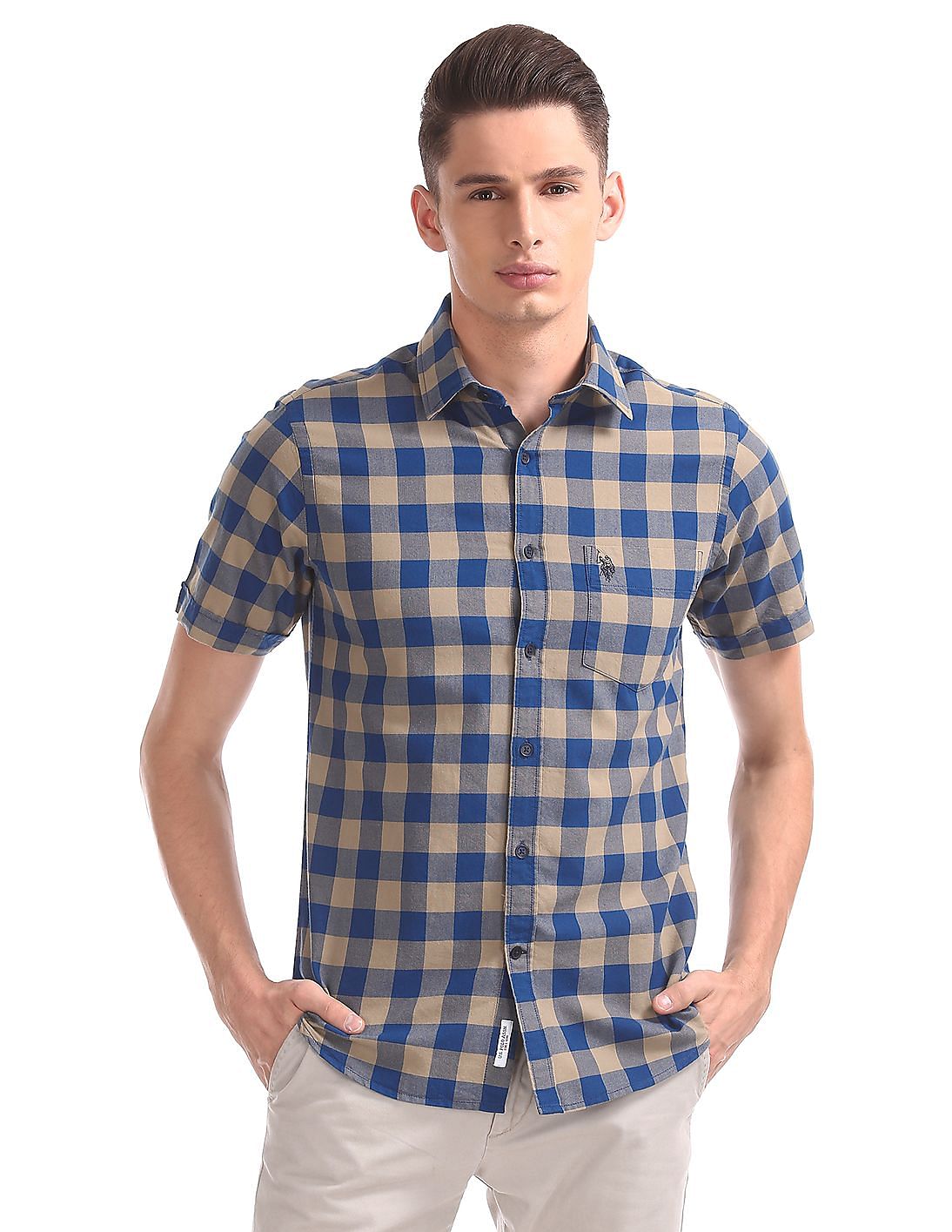 Buy Men Regular Fit Check Shirt online at NNNOW.com