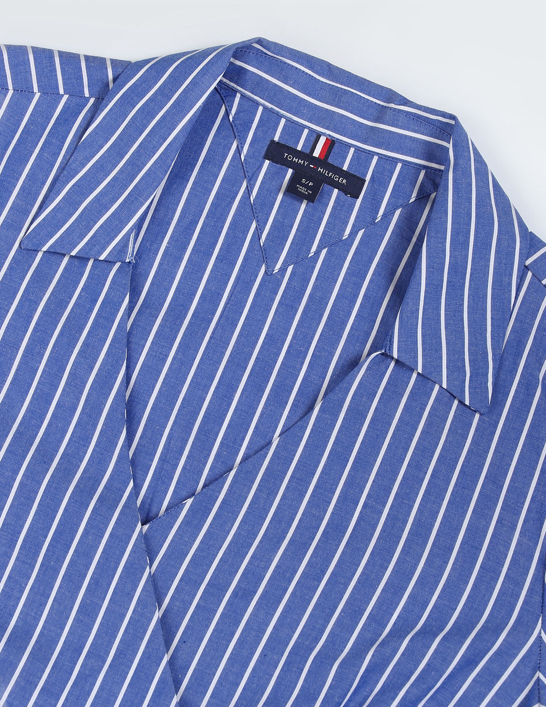 Buy Tommy Hilfiger Vertical Stripe Cotton Wrap Top - NNNOW.com