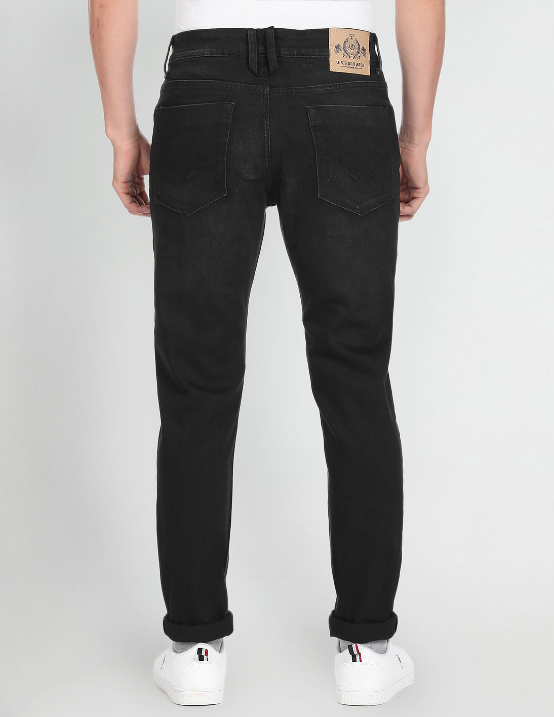 Buy RAW-17 Mens Black Polo Fit Denim Jeans Wholesale Price in india.