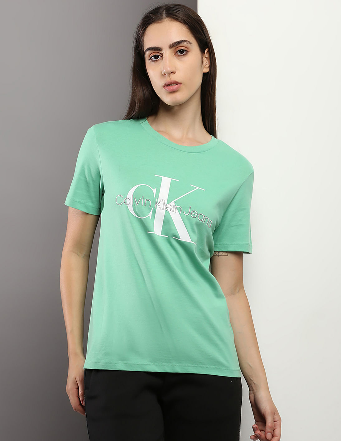 Buy Calvin Klein Jeans Monogram Straight Fit T-Shirt