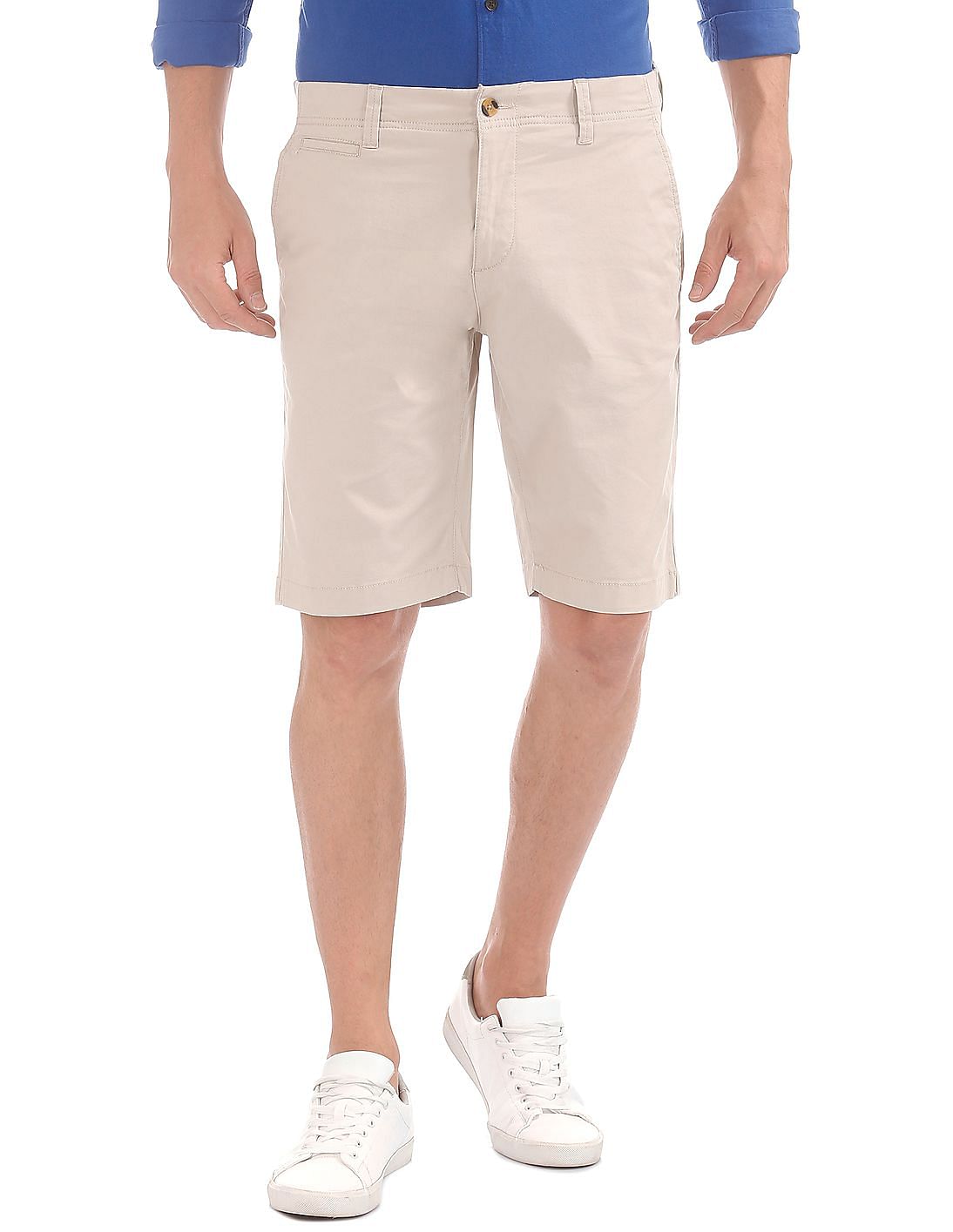 Buy U.S. Polo Assn. Men Slim Fit Cotton Lycra Shorts - NNNOW.com