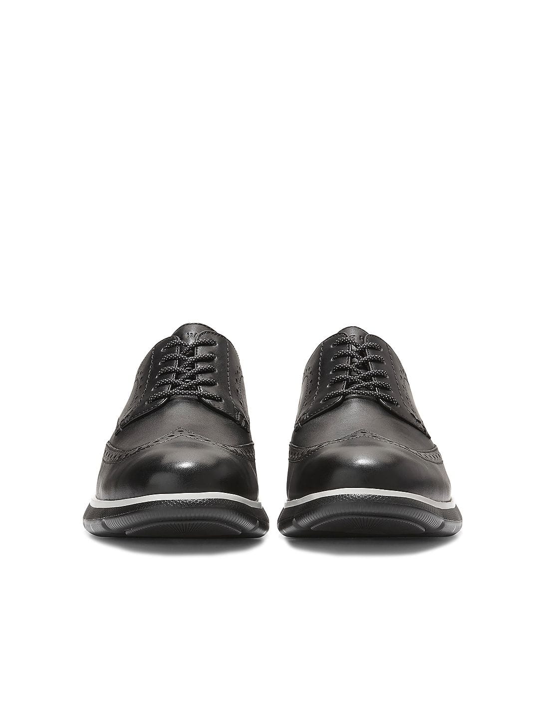 【断捨離男子】Cole Haan 25cmブラック Men's ZERØGRAND Remastered Stitchlite™ Wingtip Oxfords in
