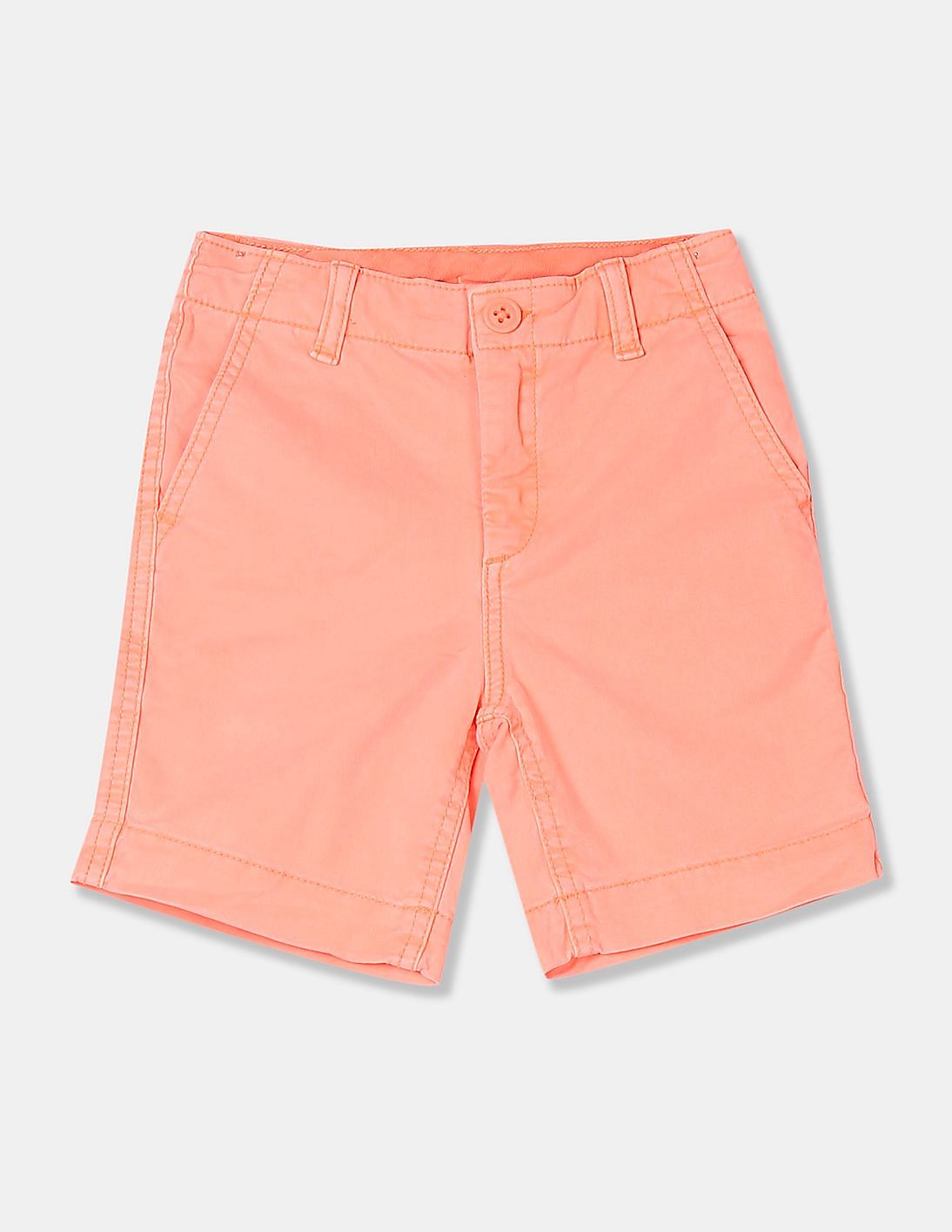 Buy Gap Boys Coral Pink Lived In Khaki Shorts With Stretch Nnnow Com