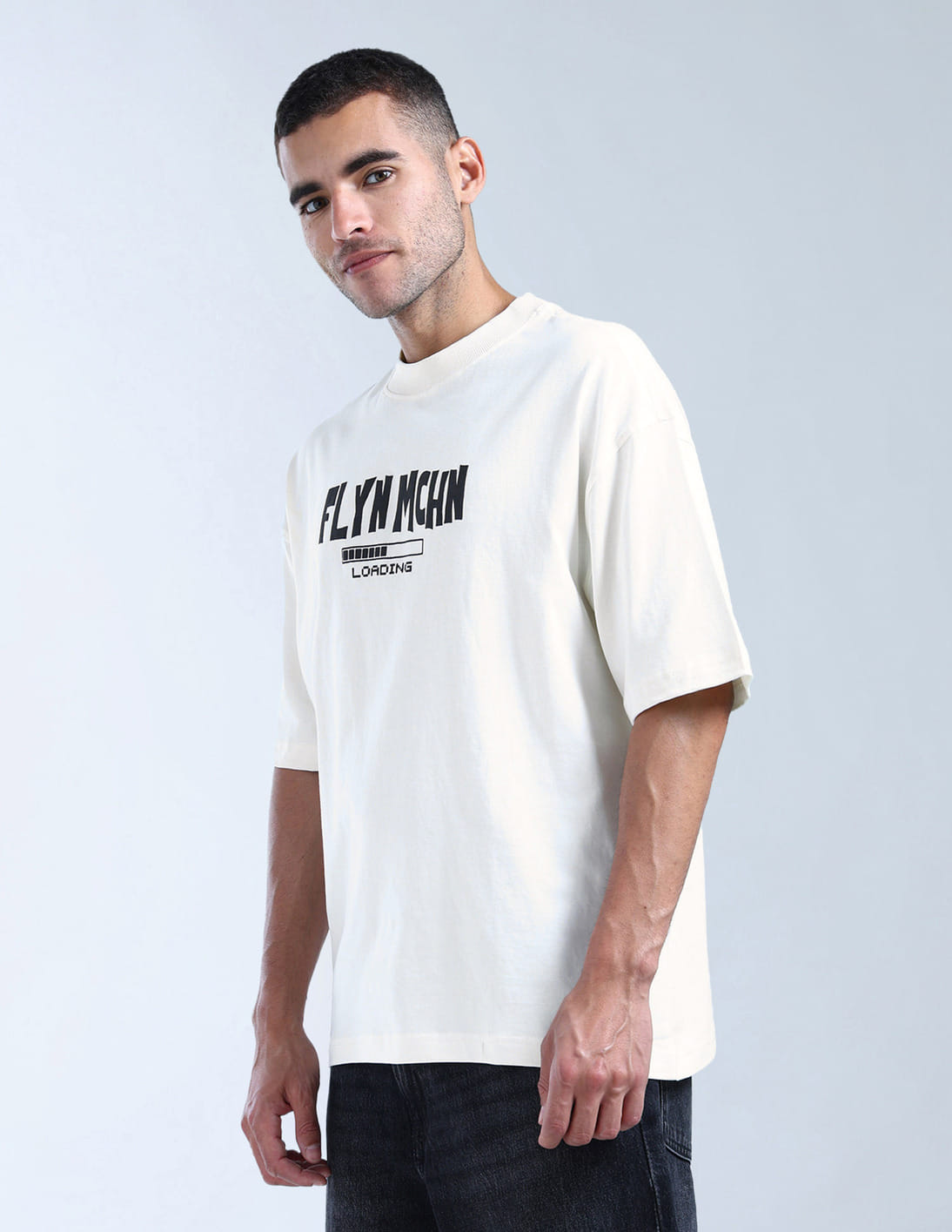 Buy Flying Machine Graphic Oversized Fit T-Shirt - NNNOW.com