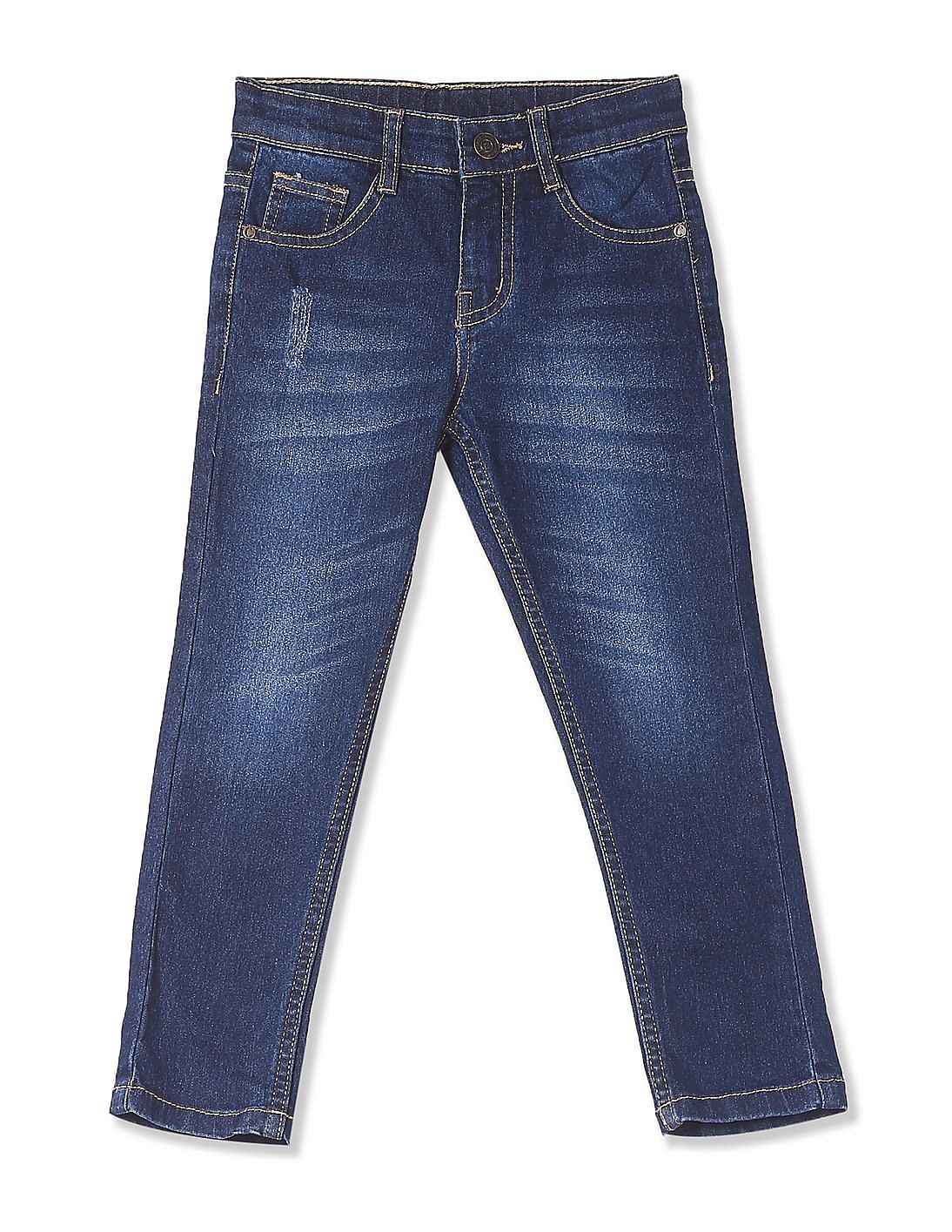 Buy Boys Boys Slim Fit Distressed Jeans online at NNNOW.com