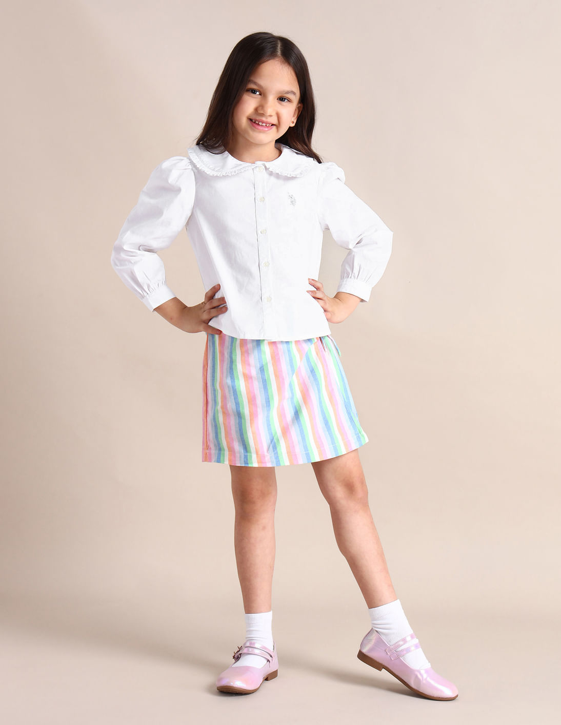 トップス 3y Seal Gray Misha & Puff Peter Pan top 3y Seal Gray Misha & Puff Peter Pan top