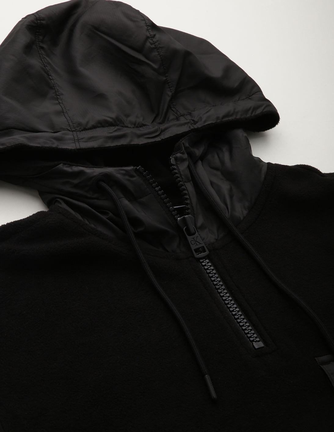 Buy Calvin Klein Velour Hooded Sweatshirt