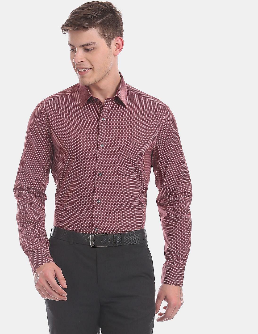 Buy Arrow Slim Fit Cutaway Collar Shirt - NNNOW.com