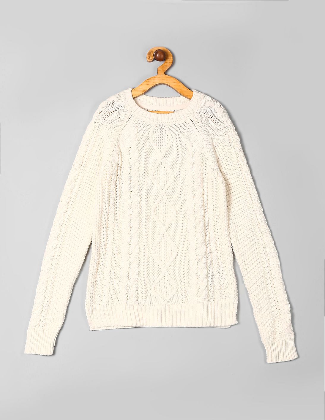 【EMIS】CABLE COTTON KNIT BAG-WHITE CABLE COTTON KNIT BAG-WHITE - EMIS