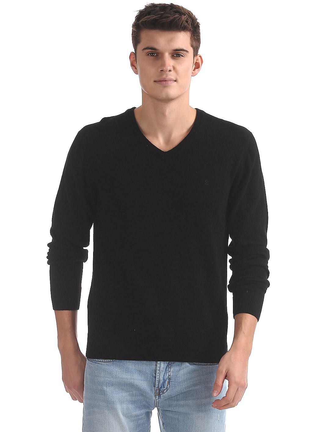 Buy Men Solid Long Sleeve Sweater online at NNNOW.com