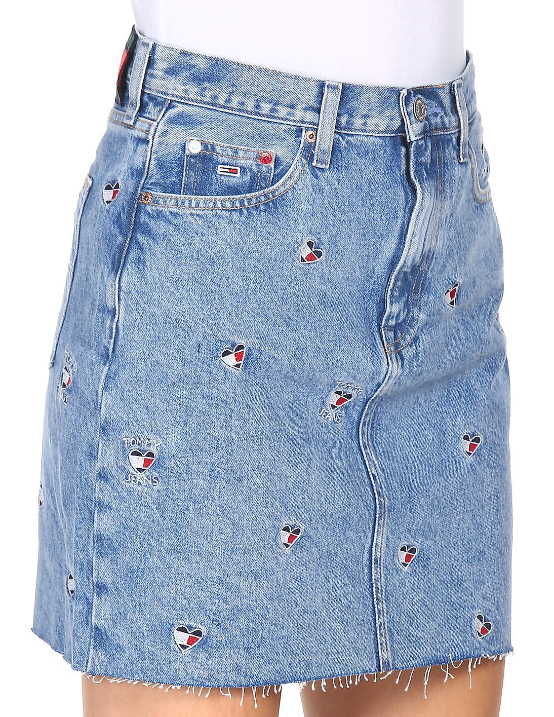 TOMMY HILFIGER blue denim skirt – Loop Generation