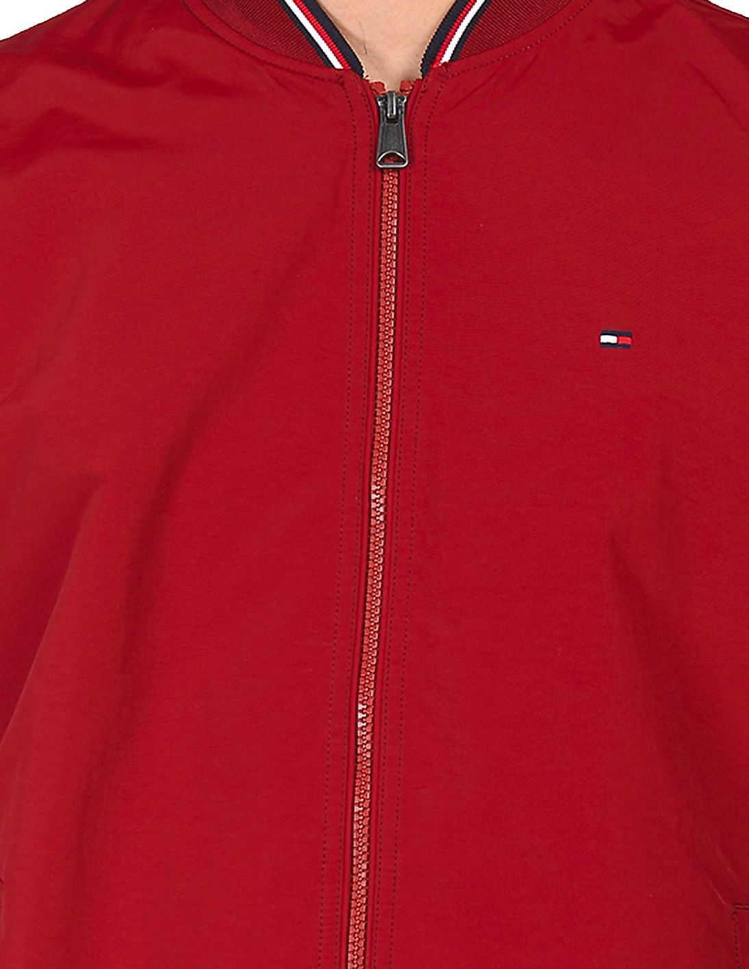 Tommy Hilfiger Men's Primary Red Bomber Jacket, Size Medium MW0MW12726 XLG  - Apparel - Jomashop