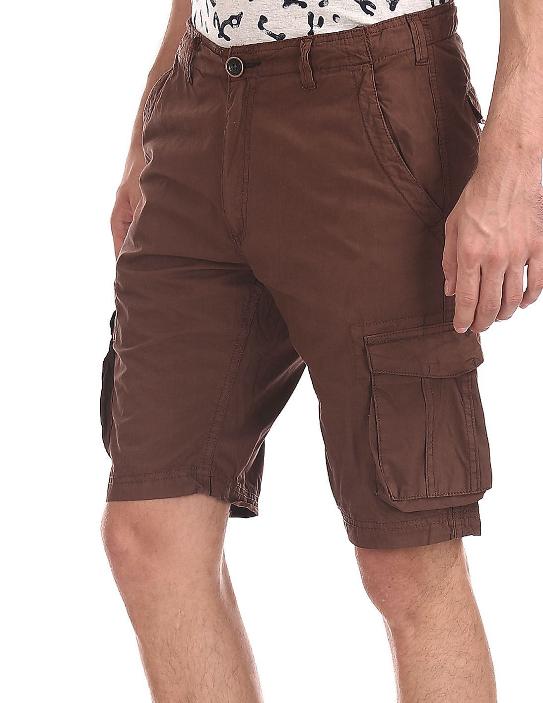 Buy Cherokee Brown Slim Fit Cargo Shorts - NNNOW.com