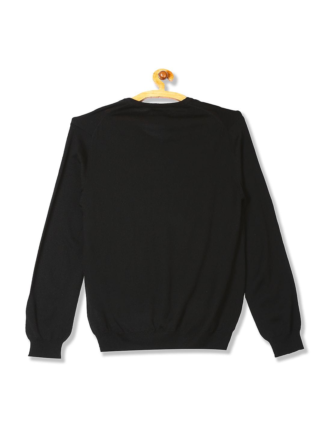 Buy Men Solid Merino Wool V-Neck Sweater online at NNNOW.com