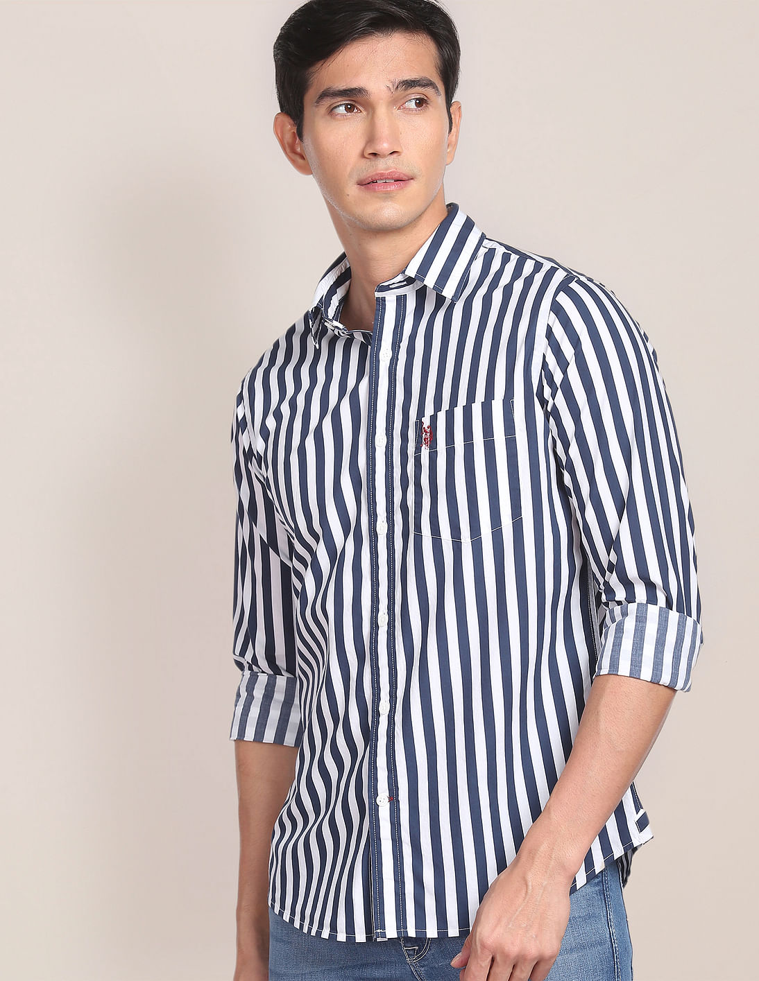 Buy U.S. Polo Assn. Vertical Stripe Cotton Shirt - NNNOW.com