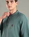 Tommy Hilfiger Solid Regular-Fit Cotton Polo T-Shirt