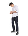 Flying Machine Slub Floral Slim Fit Shirt
