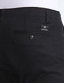 Flying Machine Slash Slim Tapered Fit Solid Trousers