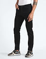 Flying Machine Mid Rise Slash Slim Tapered Jeans