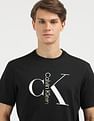 Calvin Klein Jeans Text Monogram Crew Neck T-Shirt