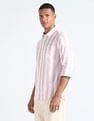 Flying Machine Vertical Stripe Oxford Shirt
