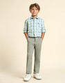 U.S. Polo Assn. Kids Boys Slim Fit Solid Trousers