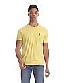 U.S. Polo Assn. Yellow Crew Neck Heathered T-Shirt
