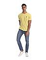 U.S. Polo Assn. Yellow Crew Neck Heathered T-Shirt
