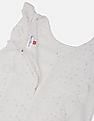 U.S. Polo Assn. Kids Girls Ruffle Trim Foil Print Dress