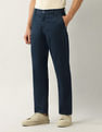 Arrow Sport Mid Rise Straight Fit Twill Trousers