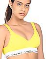 Calvin Klein Underwear Women Yellow Padded Sports Bra