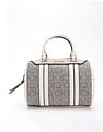Calvin Klein Logo Beige Pvc Handbag