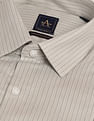 Arrow Vertical Stripe Dobby Cotton Shirt