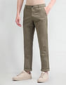 Arrow Sport Slim Fit Solid Trousers