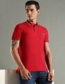 Tommy Hilfiger Solid Regular Fit Cotton Polo T-Shirt