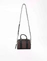 Calvin Klein Logo Brown Pvc Handbag
