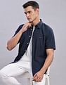 Tommy Hilfiger Mens Navy Geometric Shirt